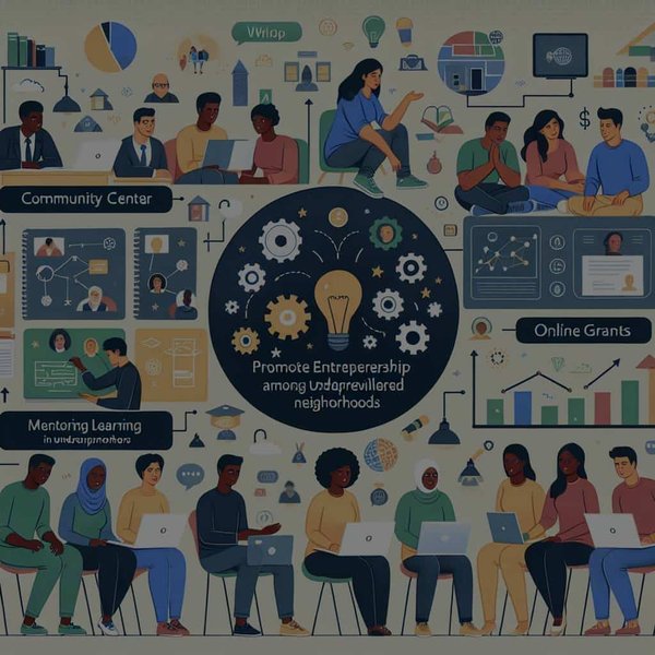 Quels sont les moyens pour favoriser l'entrepreneuriat des jeunes dans les quartiers défavorisés ?